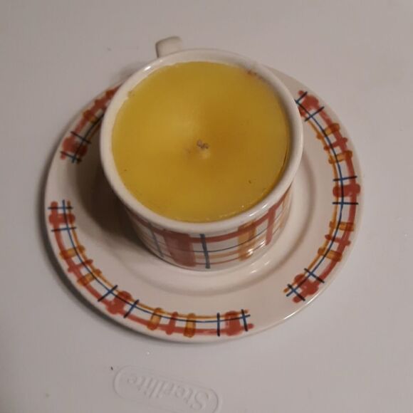 Plaid Pink/Blue Candle Set - Picture 1 of 7